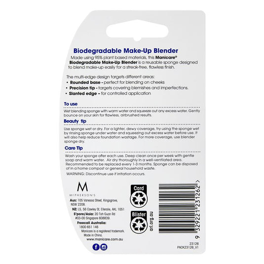 Manicare Biodegradable Make-up Blender