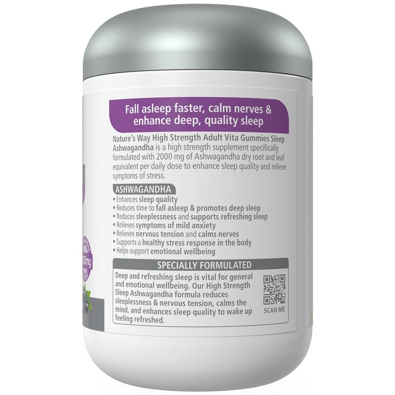 Load image into Gallery viewer, Nature's Way Adult Vita Gummies Sugar Free High Strength Sleep 80 Gummies Exclusive Size
