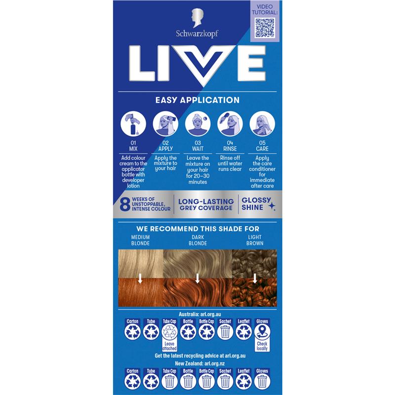 Load image into Gallery viewer, Schwarzkopf Live Colour Permanent 7.77 Pure Copper

