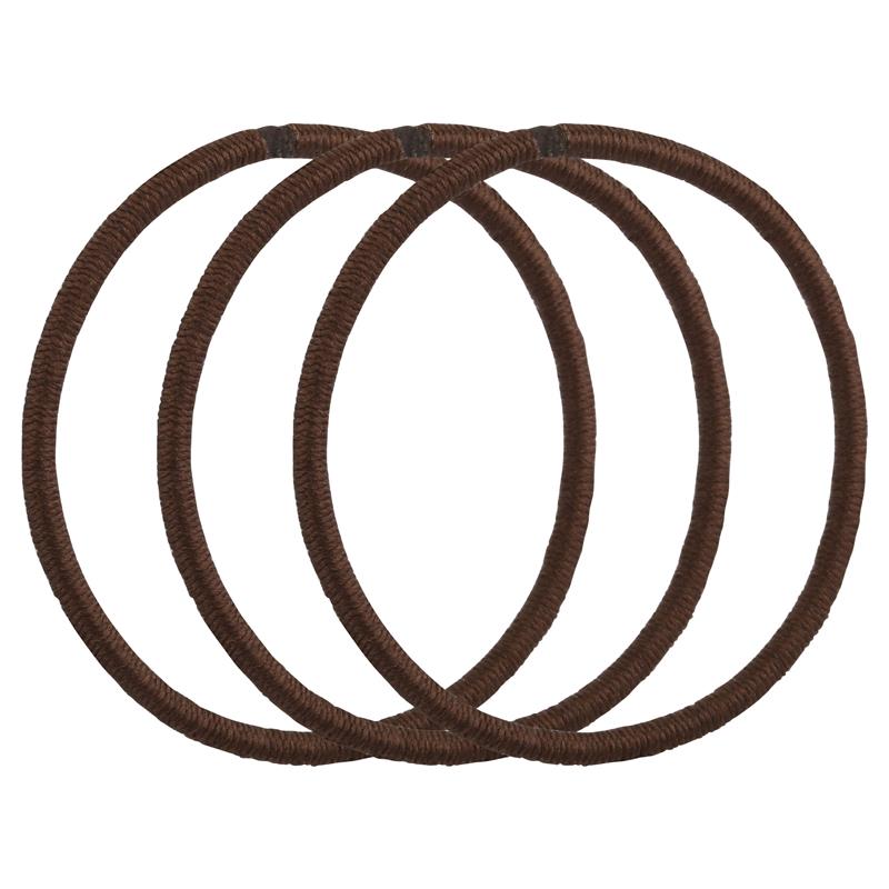 Load image into Gallery viewer, Lady Jayne Snagless Hair Elastics Brown 18 Pack
