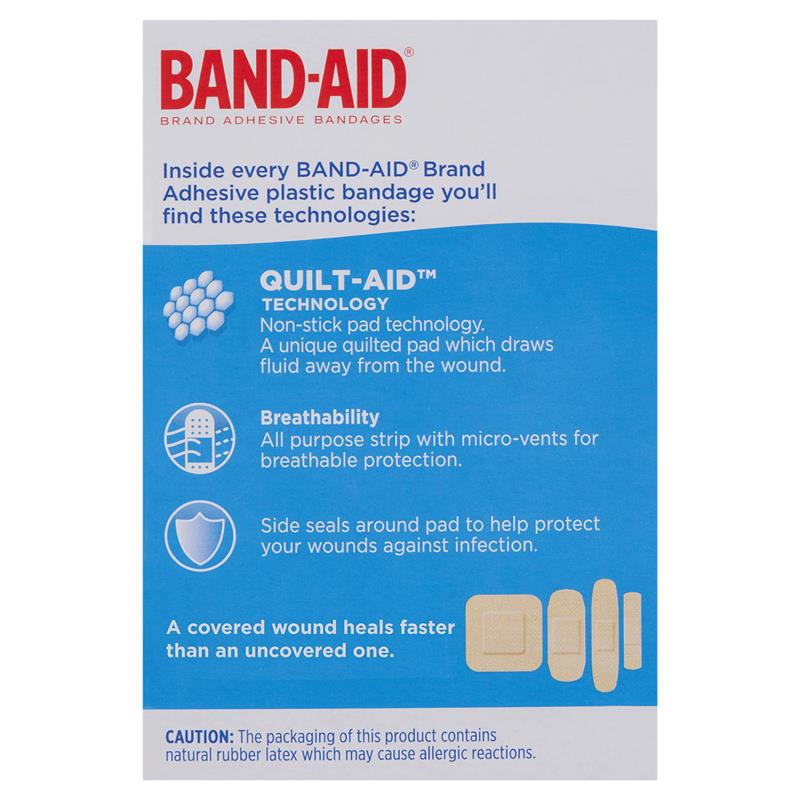Load image into Gallery viewer, Band-Aid Plastic Strips Assorted Shapes 50 Pack
