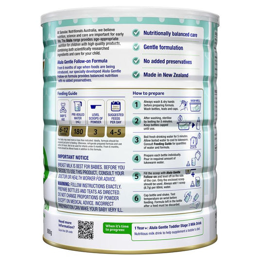 Alula Original Stage 2 Follow-On Formula 6-12 Months 900g