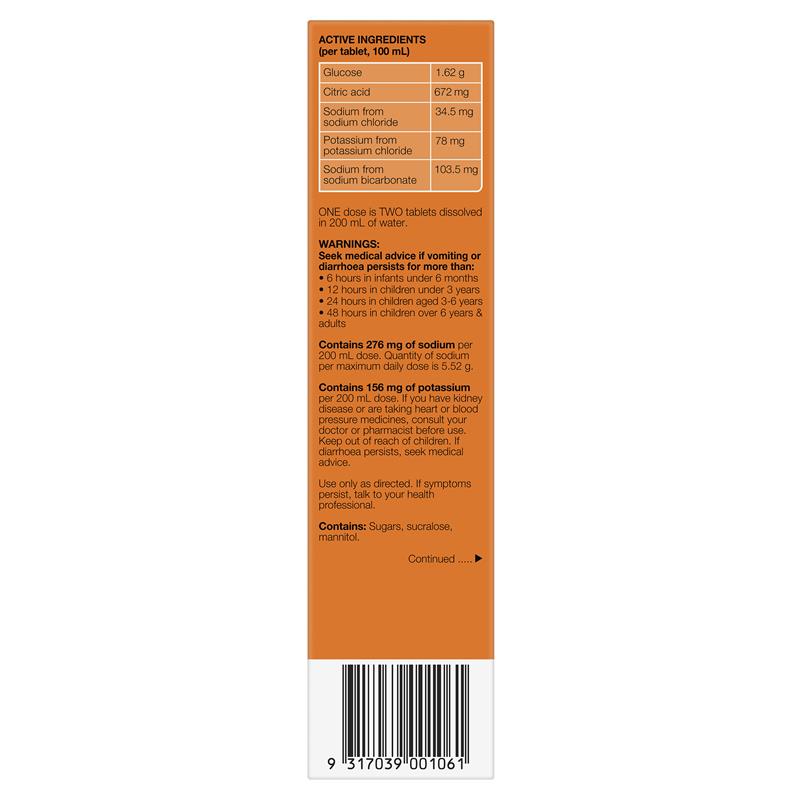 Load image into Gallery viewer, Hydralyte Electrolyte Effervescent Orange 20 Tablets
