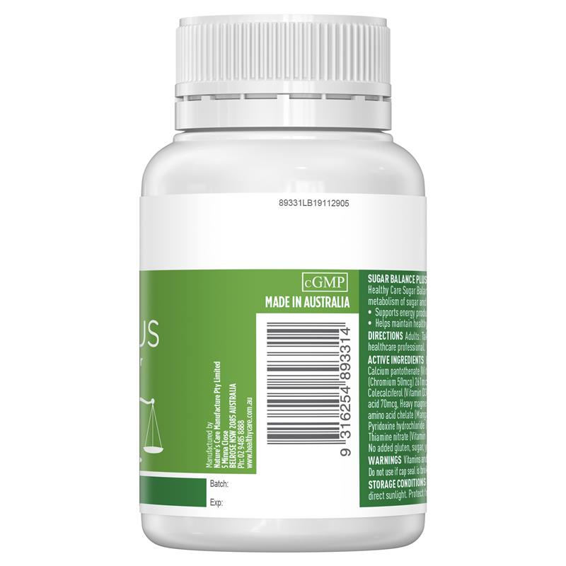 Load image into Gallery viewer, Healthy Care Sugar Balance Plus 90 Tablets
