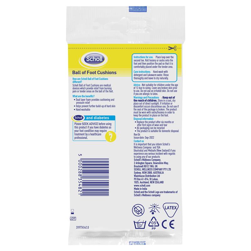 Load image into Gallery viewer, Scholl Ball of Foot Cushion Shoe Insole 1 un
