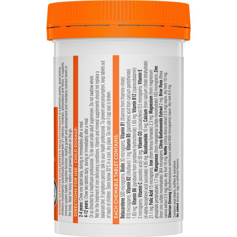 Load image into Gallery viewer, Swisse Children's Ultivite Multivitamin 120 Chewable Tablets
