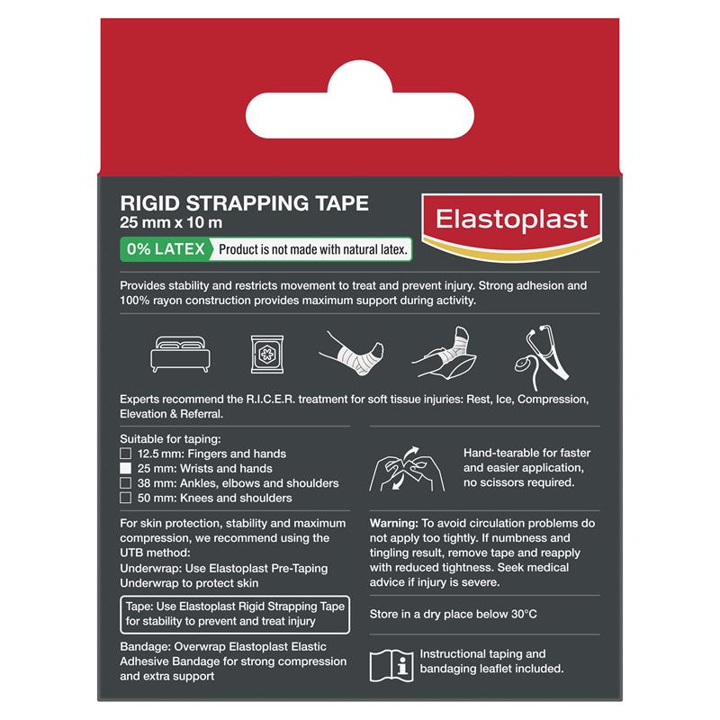 Load image into Gallery viewer, Elastoplast Sport Rigid Strapping Tape 25mm x 10m

