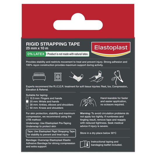 Elastoplast Sport Rigid Strapping Tape 25mm x 10m