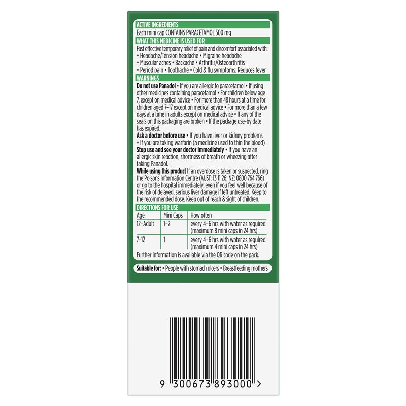 Load image into Gallery viewer, Panadol Paracetamol Pain Relief 16 Mini Caplets
