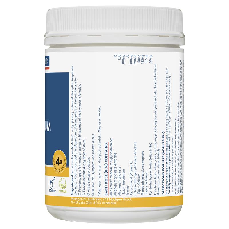Load image into Gallery viewer, Ethical Nutrients Mega Magnesium 450g Powder Citrus
