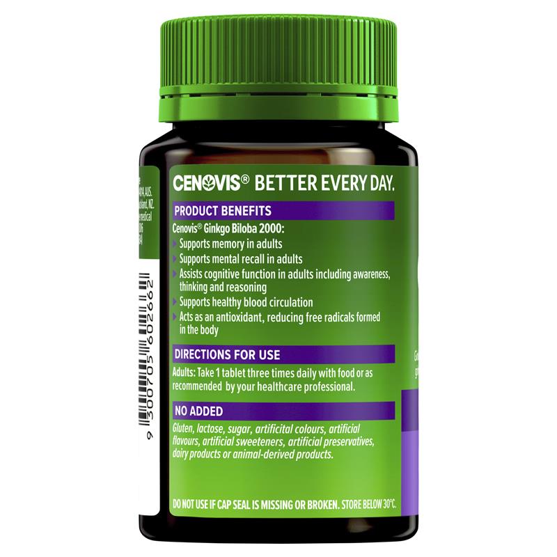 Load image into Gallery viewer, Cenovis Ginkgo Biloba 2000 100 Tablets
