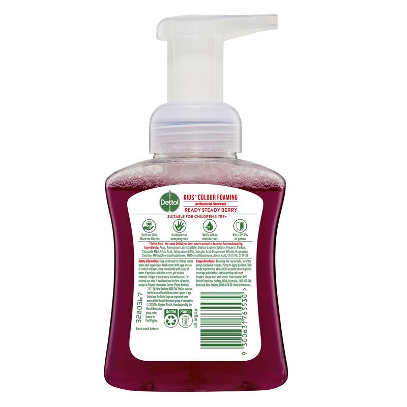 Load image into Gallery viewer, Dettol Kids The Wiggles Colour Foaming Hand Wash Berry 250ml
