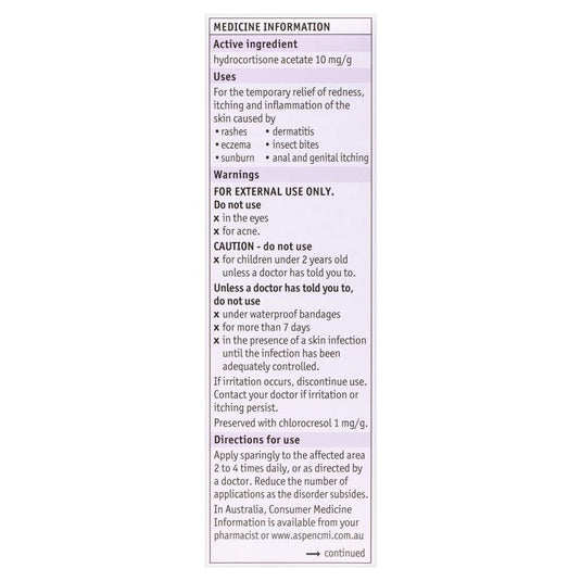 Sigmacort 1% Cream 30g - Hydrocortisone (S3)