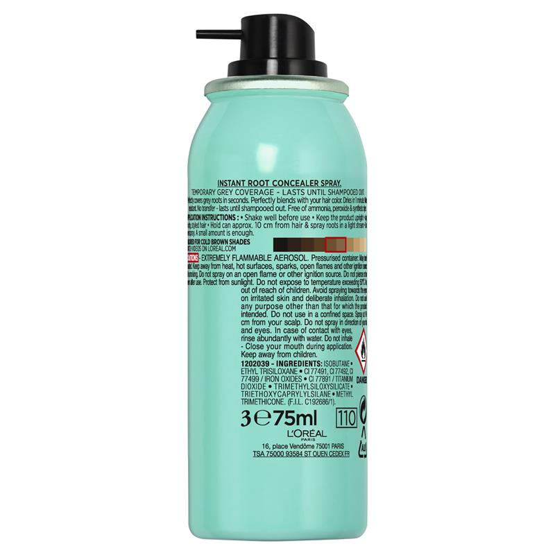 Load image into Gallery viewer, L'Oreal Paris Magic Retouch Temporary Root Concealer Spray - Cool Brown (Instant Grey Hair Coverage)
