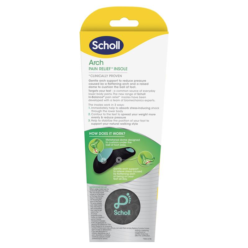 Load image into Gallery viewer, Scholl In Balance Ball of Foot &amp; Arch Orthotic Insole Large
