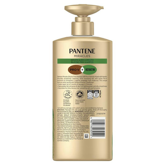 Pantene Miracles Keratin Smooth & Sleek Shampoo 650ml