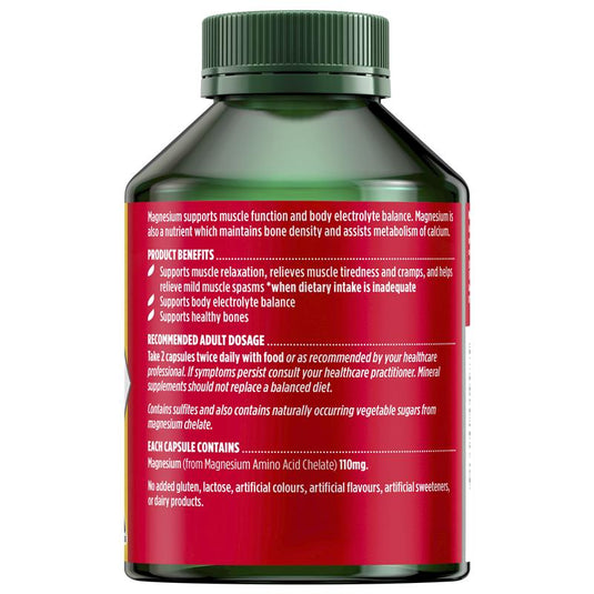 Nature's Own Magnesium Chelate 500Mg 250 Capsules Exclusive Size