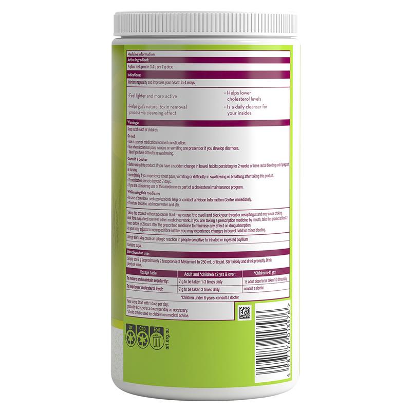 Load image into Gallery viewer, Metamucil Fibre Supplement Natural Granular 114 Doses
