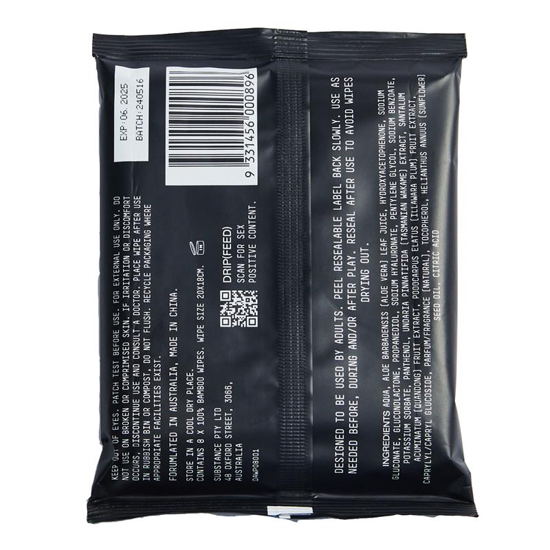 Load image into Gallery viewer, Drip Body Wipes 8 Pack Pouch
