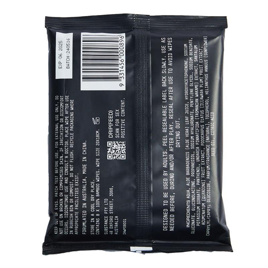 Drip Body Wipes 8 Pack Pouch