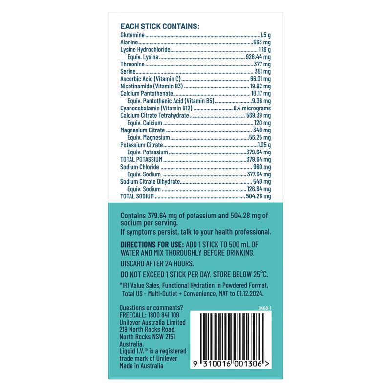 Load image into Gallery viewer, Liquid IV Hydration Sugar Free Raspberry Melon 10 Sachets
