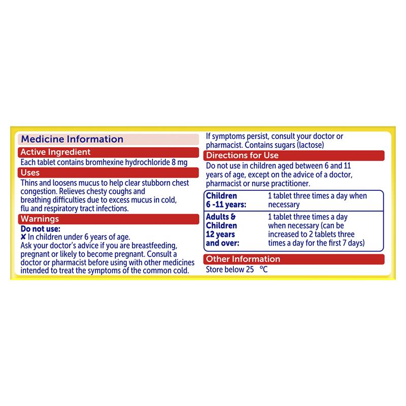 Load image into Gallery viewer, Bisolvon Chesty Forte Cough Tablets 50 Pack
