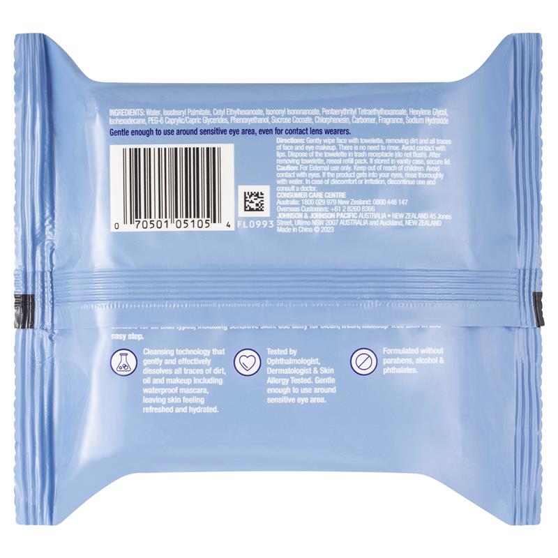 Load image into Gallery viewer, Neutrogena Makeup Remover Cleansing Towelettes Wipes 25 Pack

