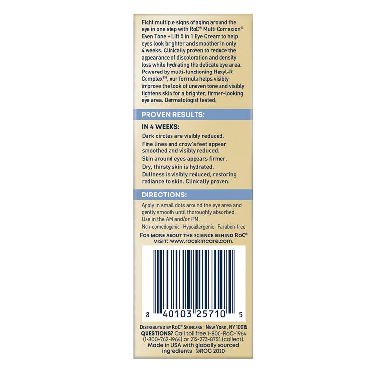 Load image into Gallery viewer, RoC Multi Correxion Even Tone + Lift 5 in 1 Eye Cream 15ml
