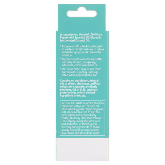 Thursday Plantation Peppermint Headache Pain Relief Roll On 9ml