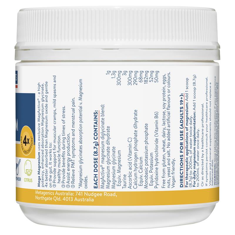 Load image into Gallery viewer, Ethical Nutrients Mega Magnesium 200g Powder Citrus
