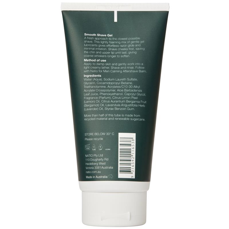 Load image into Gallery viewer, Natio Men's Smooth Shave Gel 150g
