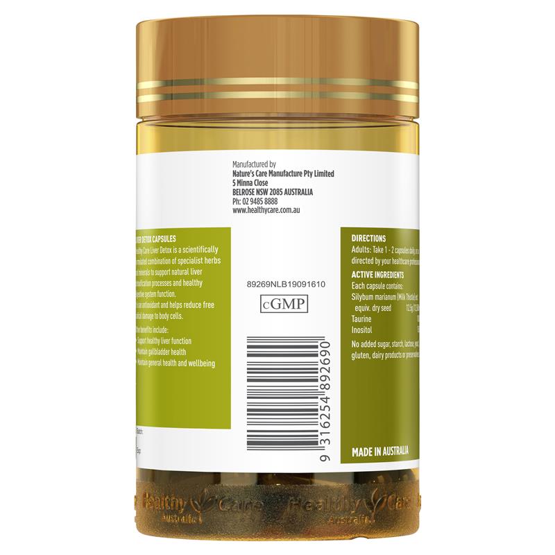 Load image into Gallery viewer, Healthy Care Liver Detox 100 Capsules
