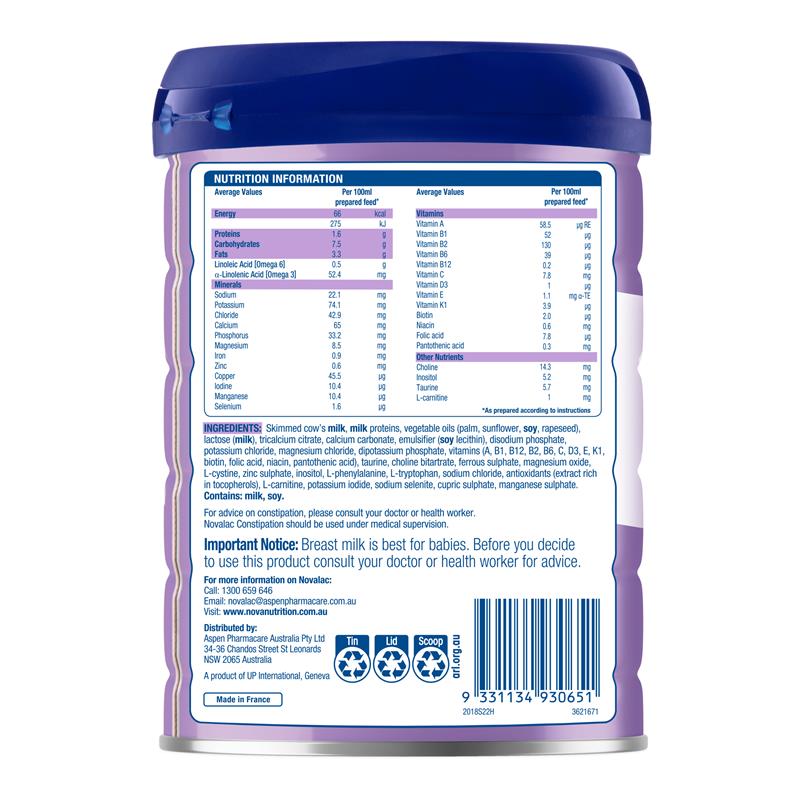 Load image into Gallery viewer, Novalac IT Constipation Formula 0-12 Months 800g
