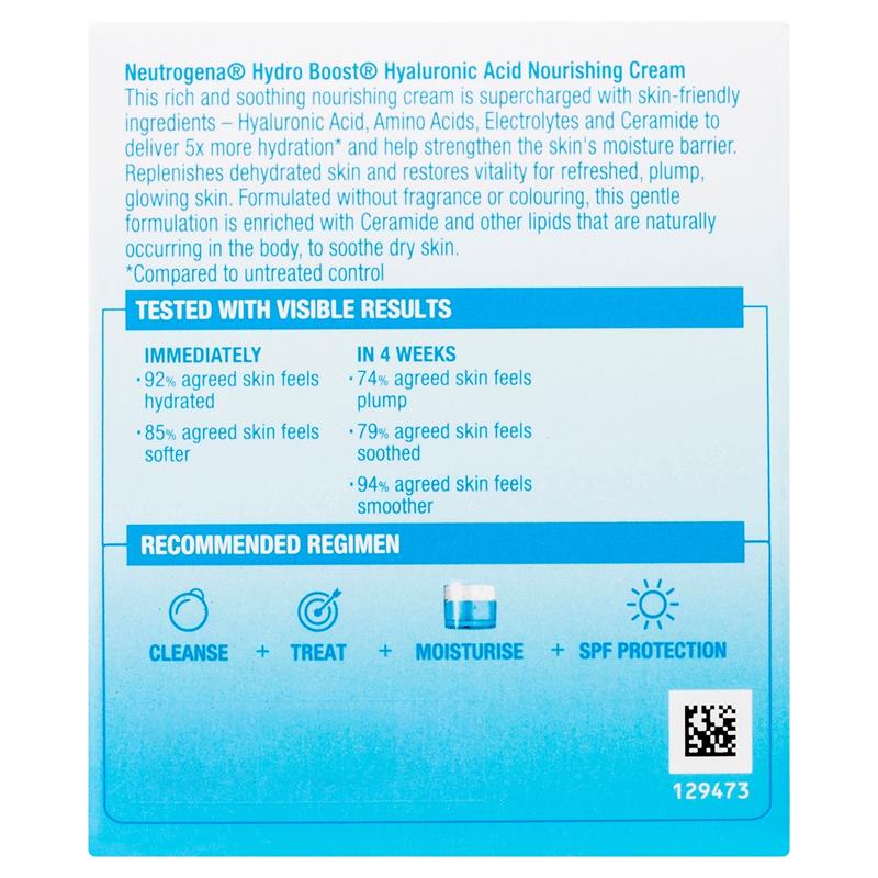 Load image into Gallery viewer, Neutrogena Hydro Boost Hyaluronic Acid Nourishing Cream 50g
