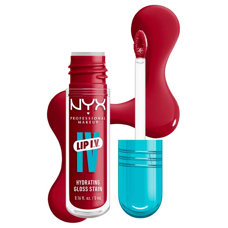 Load image into Gallery viewer, NYX Lip IV Hydrating Gloss Stain Red-y Set Wet
