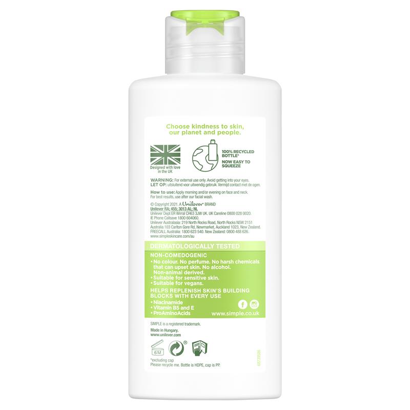 Load image into Gallery viewer, Simple Kind To Skin Light Moisturiser Hydrating 125ml
