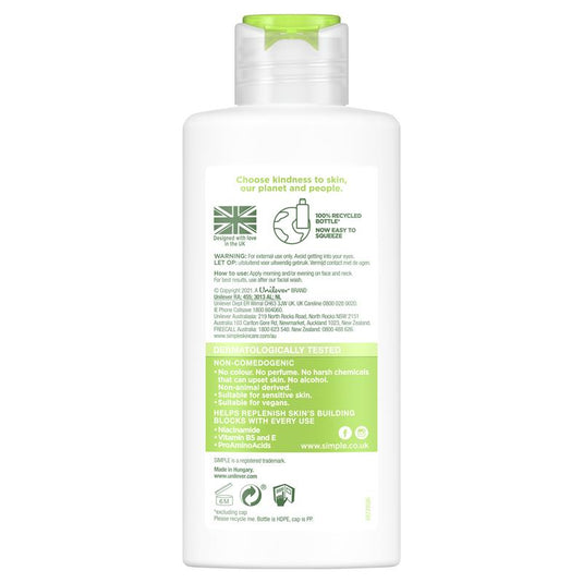 Simple Kind To Skin Light Moisturiser Hydrating 125ml