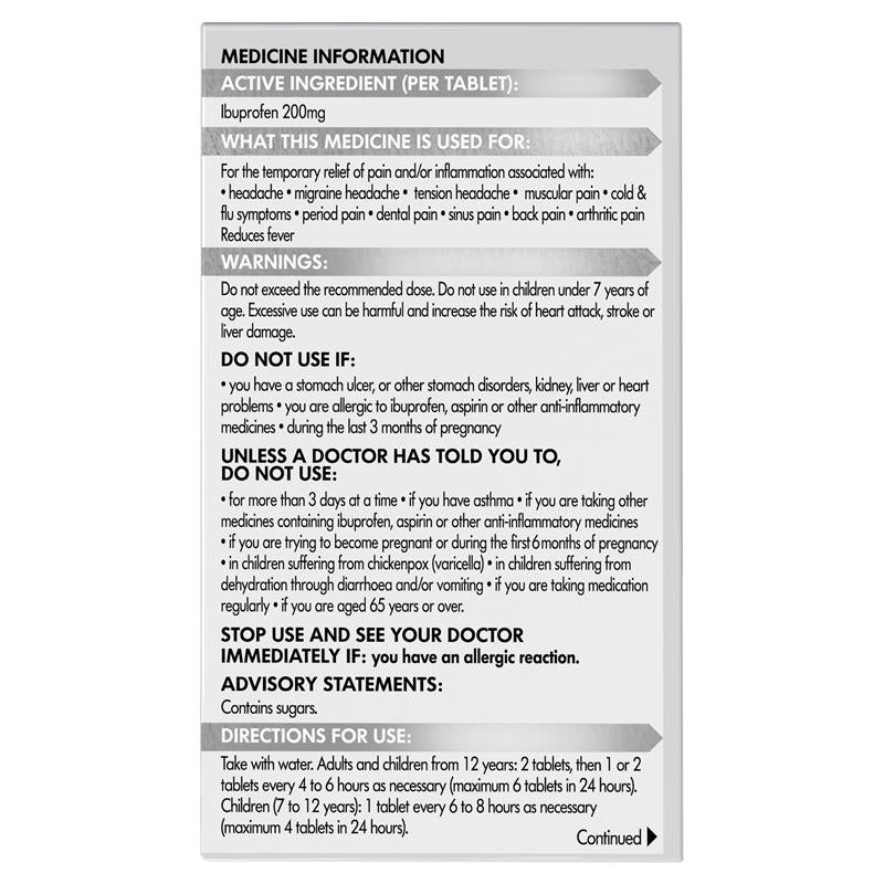 Load image into Gallery viewer, Nurofen Ibuprofen Pain Relief Tablets 200mg 96 Pack
