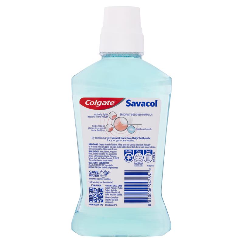 Load image into Gallery viewer, Colgate Mouthwash Savacol Gum Care Daily 500mL
