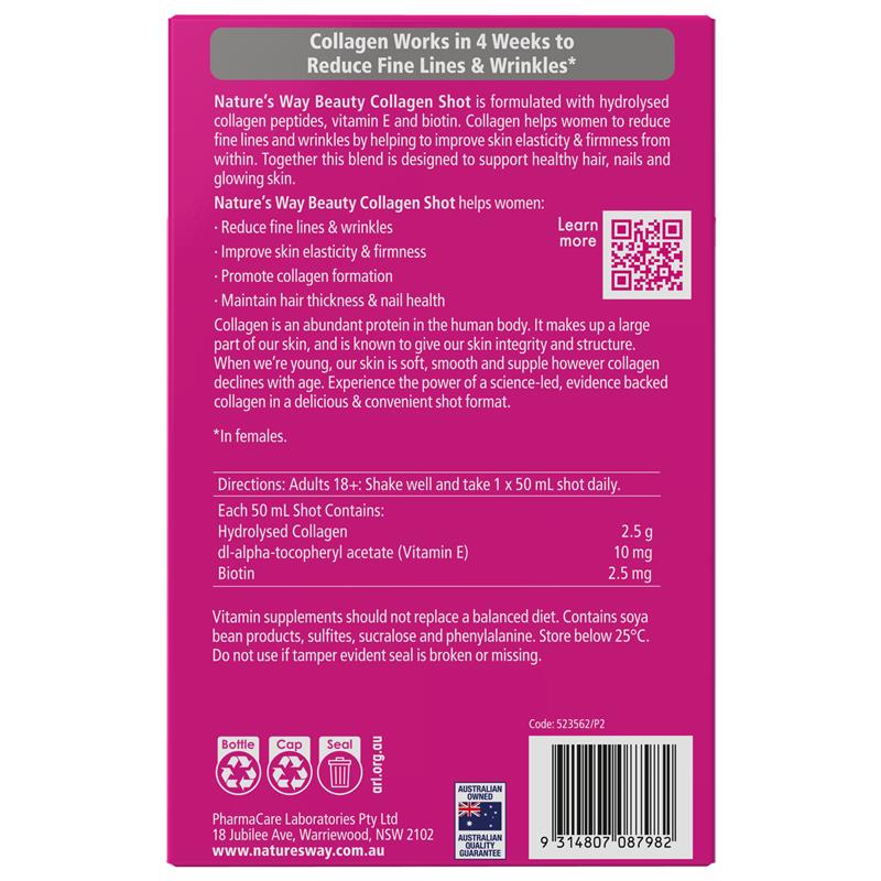Load image into Gallery viewer, Nature's Way Beauty Collagen Shot 10 x 50ml
