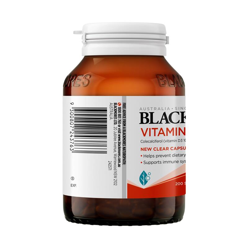 Load image into Gallery viewer, Blackmores Vitamin D3 1000IU 200 Capsules
