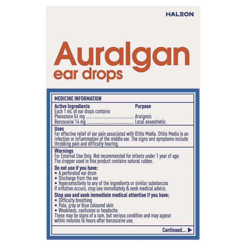 Load image into Gallery viewer, Auralgan Ear Drops 15mL
