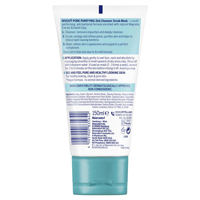 Load image into Gallery viewer, NIVEA Daily Essentials 3-in-1 Face Wash Cleanser 150ml

