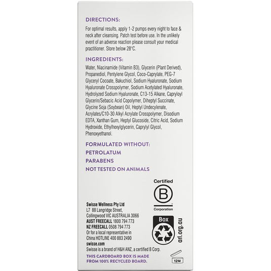 Swisse Skincare Niacinamide 10% Skin Renewal Serum 30ml