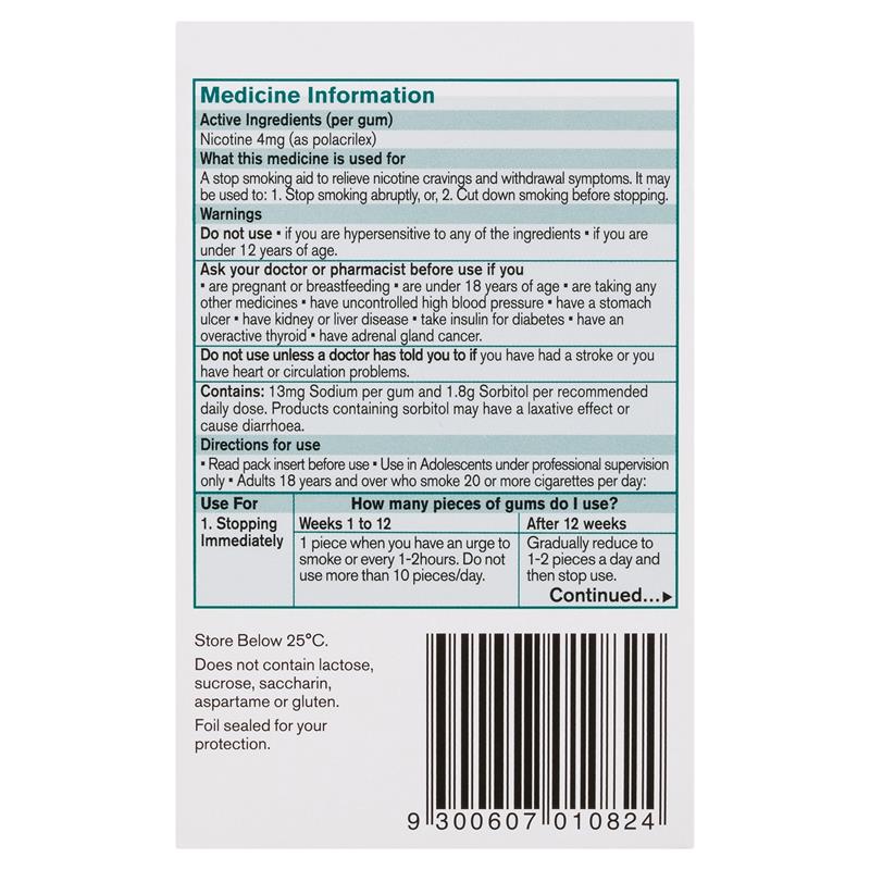 Load image into Gallery viewer, Nicorette Gum 4mg Classic 75 Pieces
