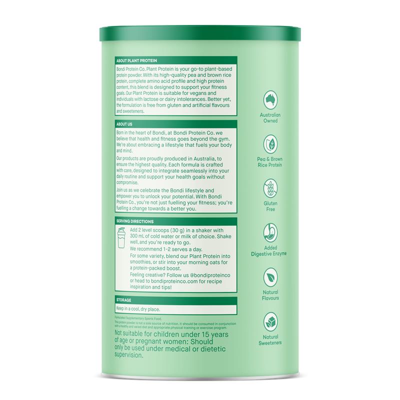 Load image into Gallery viewer, Bondi Protein Co. Plant Protein Double Chocolate 800g
