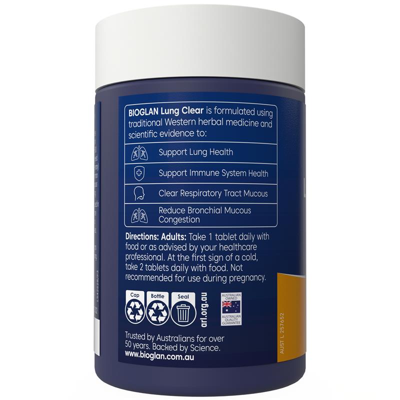 Load image into Gallery viewer, Bioglan Lung Clear 60 Tablets

