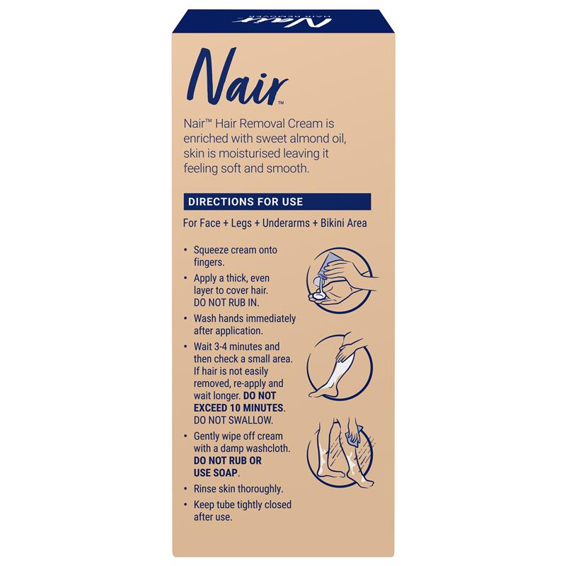 Load image into Gallery viewer, Nair Hair Removal Cream Sweet Almond Oil Body &amp; Face 75g
