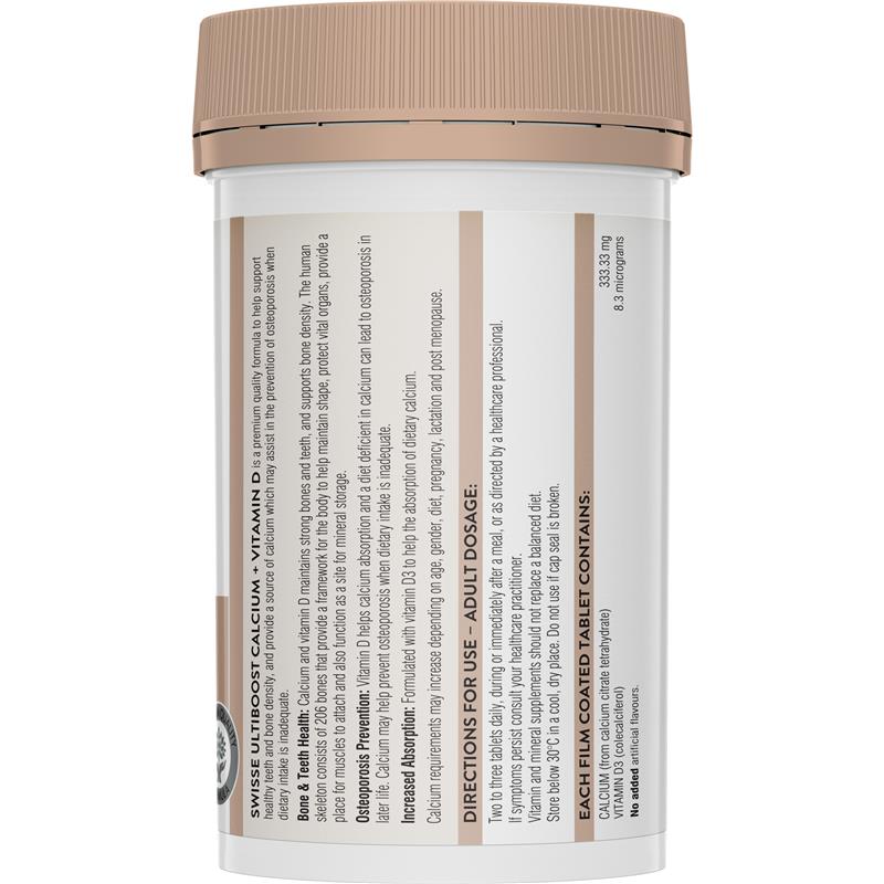 Load image into Gallery viewer, Swisse Ultiboost Calcium + Vitamin D 150 Tablets
