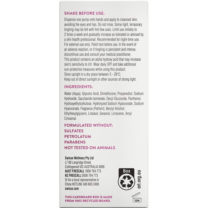 Load image into Gallery viewer, Swisse Skincare Glycolic 10% Resurfacing Night Serum 30ml
